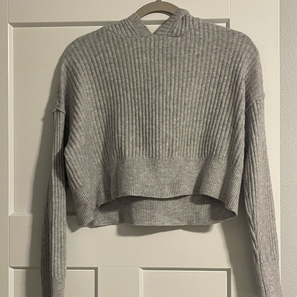 Offline by Aerie grey crop sweater
